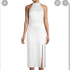 Alice + Olivia White Halter Dress NEW